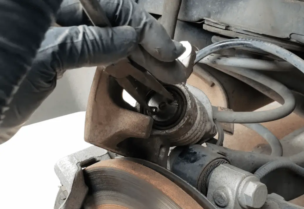 compress brake piston